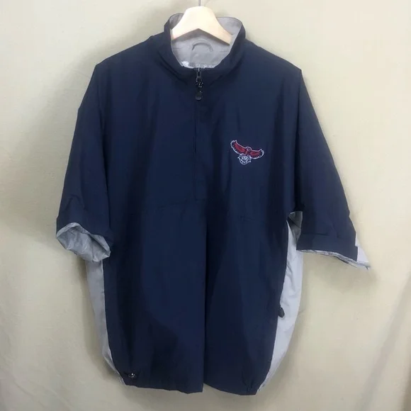 Atlanta Hawks 1/4 Zip Golf Windbreaker - Picture 1 of 4